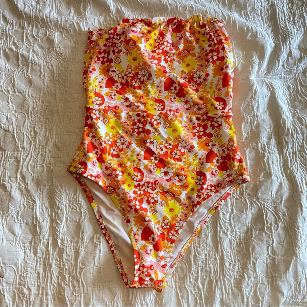 BRAND NEW floral Aerie one piece swimsuit